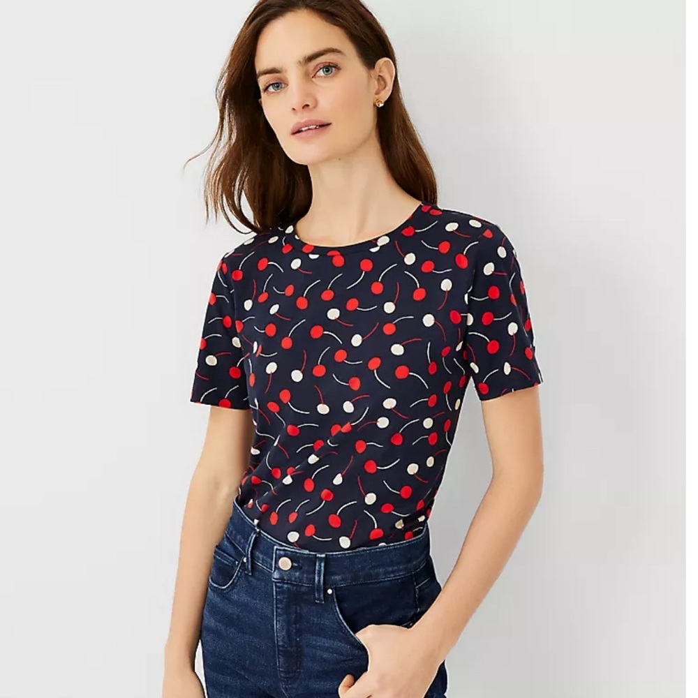 Ann Taylor cherry t-shirt